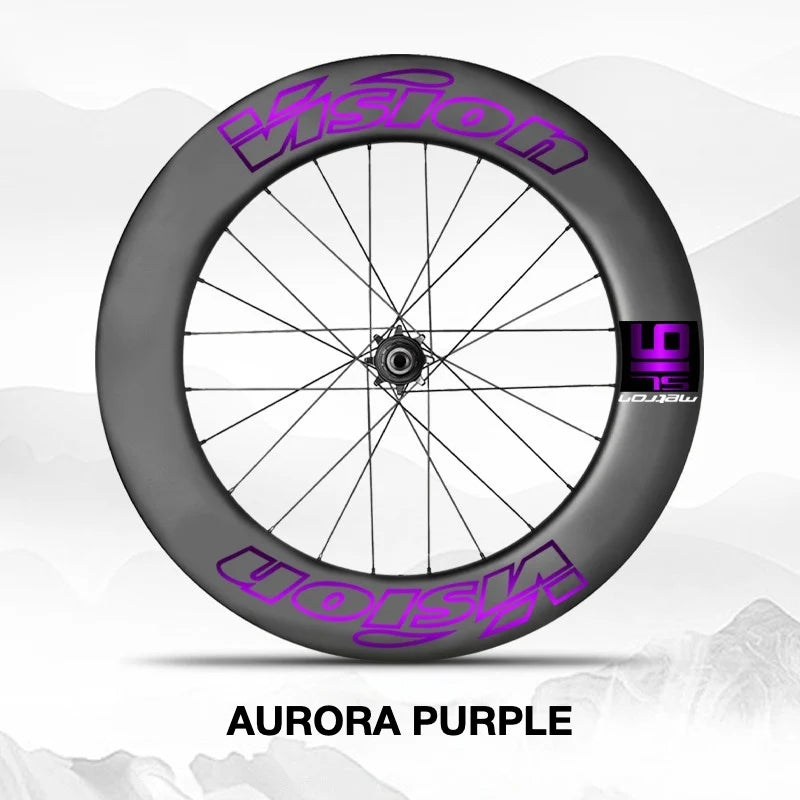 VISION METRON SL91 Single-Wheel Decal Kit — Aero Carbon Rim Graphics - Detail 19