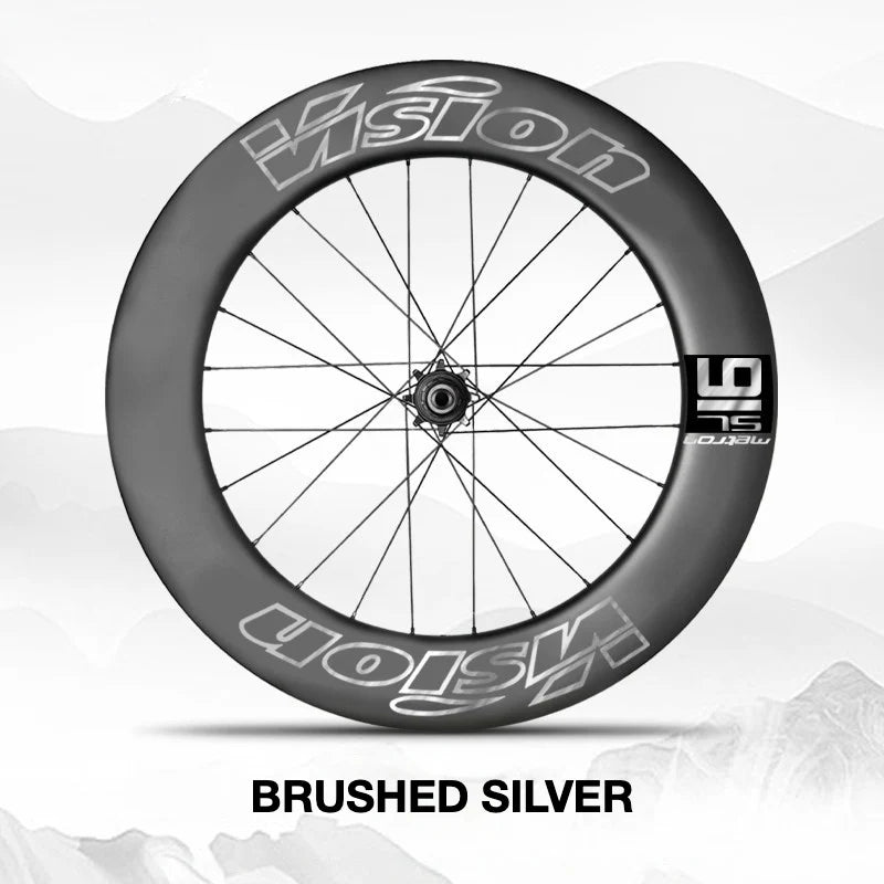 VISION METRON SL91 Single-Wheel Decal Kit — Aero Carbon Rim Graphics - Detail 22