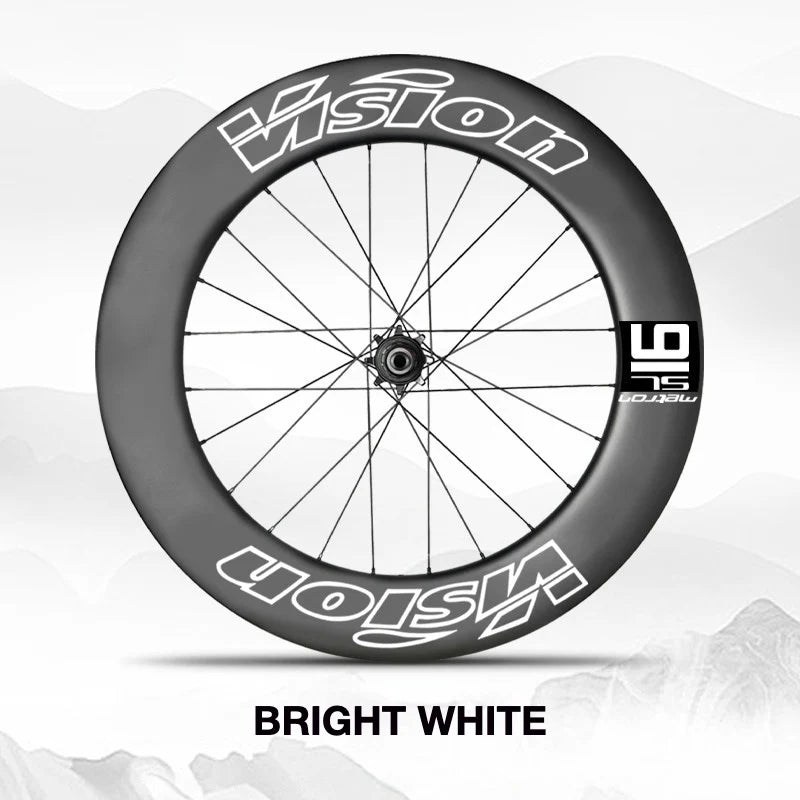 VISION METRON SL91 Single-Wheel Decal Kit — Aero Carbon Rim Graphics - Detail 25