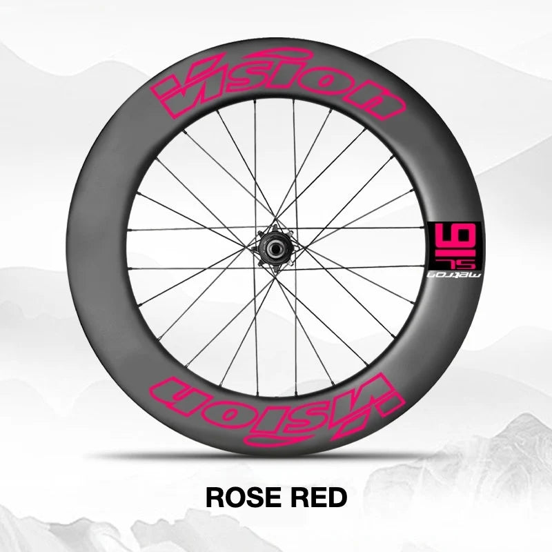 VISION METRON SL91 Single-Wheel Decal Kit — Aero Carbon Rim Graphics - Detail 26