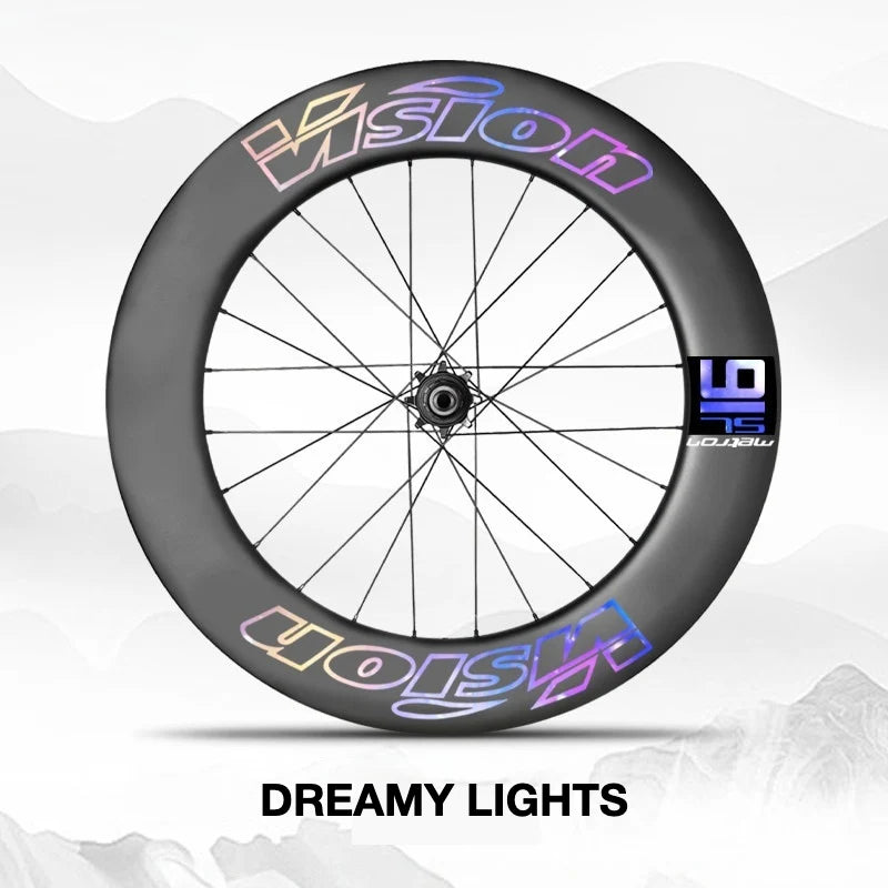 VISION METRON SL91 Single-Wheel Decal Kit — Aero Carbon Rim Graphics - Detail 27