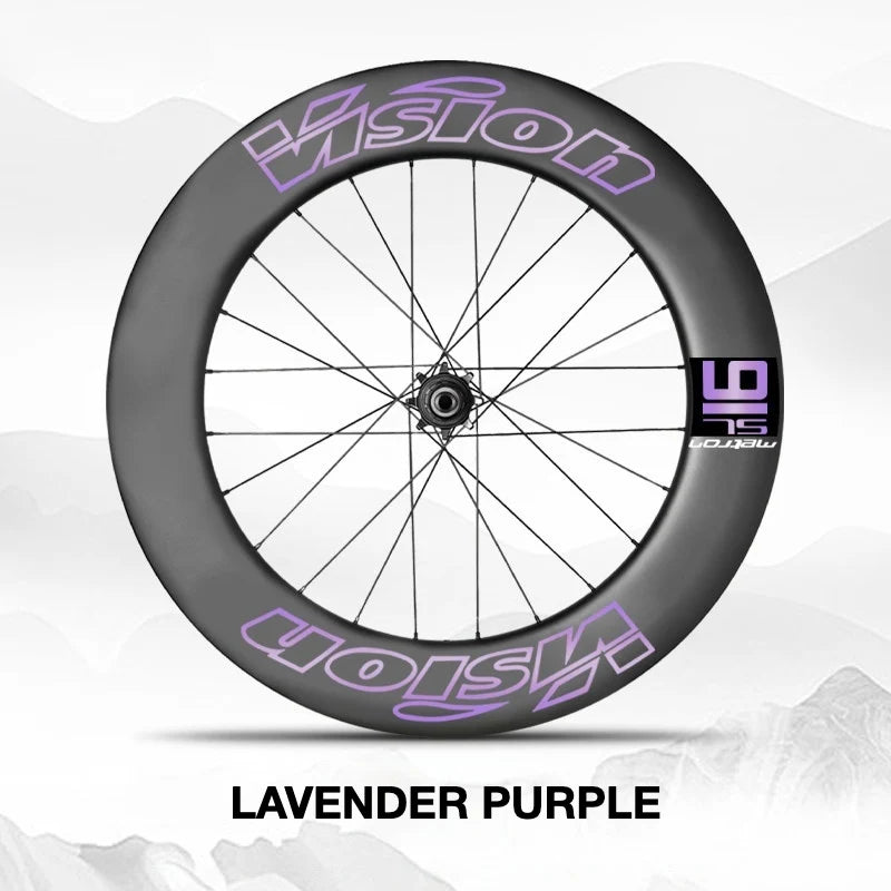 VISION METRON SL91 Single-Wheel Decal Kit — Aero Carbon Rim Graphics - Detail 36
