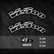 VISION SC45 Wheel Decal Kit — Carbon Rim Wrap Stickers — Complete Wheelset + Spare Decals - Detail 7