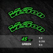 VISION SC45 Wheel Decal Kit — Carbon Rim Wrap Stickers — Complete Wheelset + Spare Decals - Detail 11