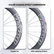 VISION SC60 Wheel Decal Kit — Carbon Rim Wrap Stickers — Complete Wheelset + Spare Set - Detail 2