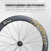 VISION SC60 Wheel Decal Kit — Carbon Rim Wrap Stickers — Complete Wheelset + Spare Set - Detail 4