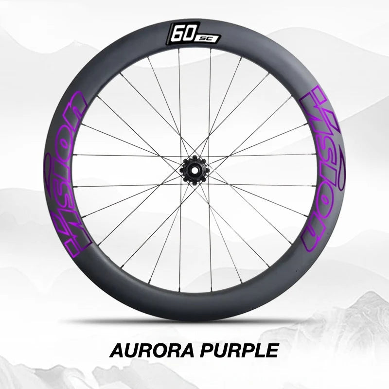VISION SC60 Wheel Decal Kit — Carbon Rim Wrap Stickers — Complete Wheelset + Spare Set - Detail 18