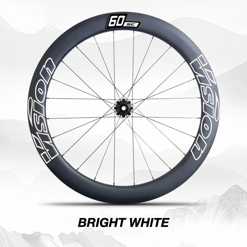 VISION SC60 Wheel Decal Kit — Carbon Rim Wrap Stickers — Complete Wheelset + Spare Set - Detail 24