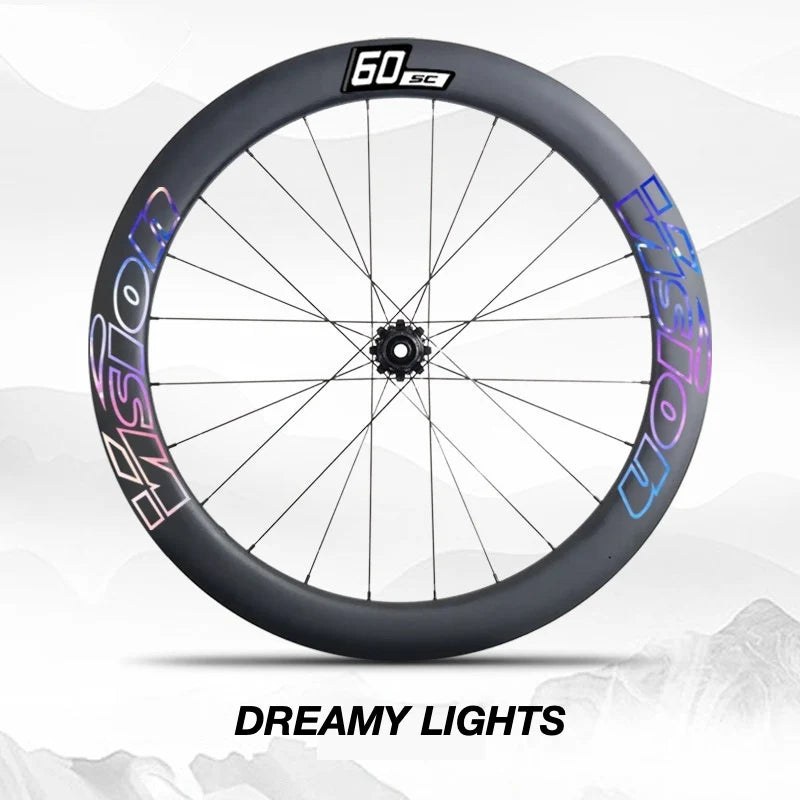 VISION SC60 Wheel Decal Kit — Carbon Rim Wrap Stickers — Complete Wheelset + Spare Set - Detail 26