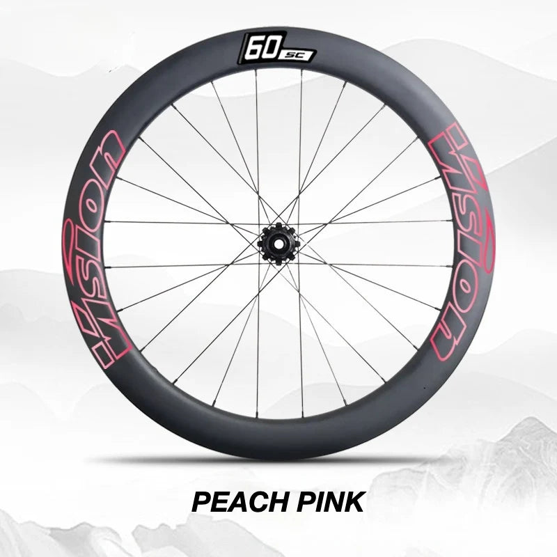 VISION SC60 Wheel Decal Kit — Carbon Rim Wrap Stickers — Complete Wheelset + Spare Set - Detail 33