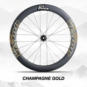 VISION SC60 Wheel Decal Kit — Carbon Rim Wrap Stickers — Complete Wheelset + Spare Set - Detail 39