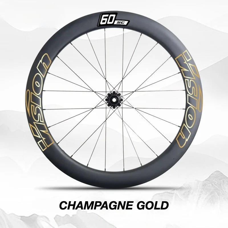 VISION SC60 Wheel Decal Kit — Carbon Rim Wrap Stickers — Complete Wheelset + Spare Set - Detail 39