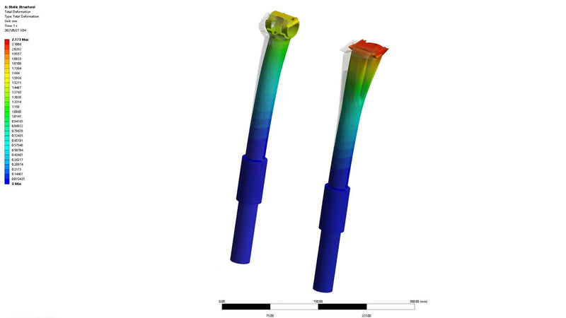 VOICE VFV DEEP-V Carbon Shock-Absorbing Seatpost — 27.2 / 30.9 × 400mm